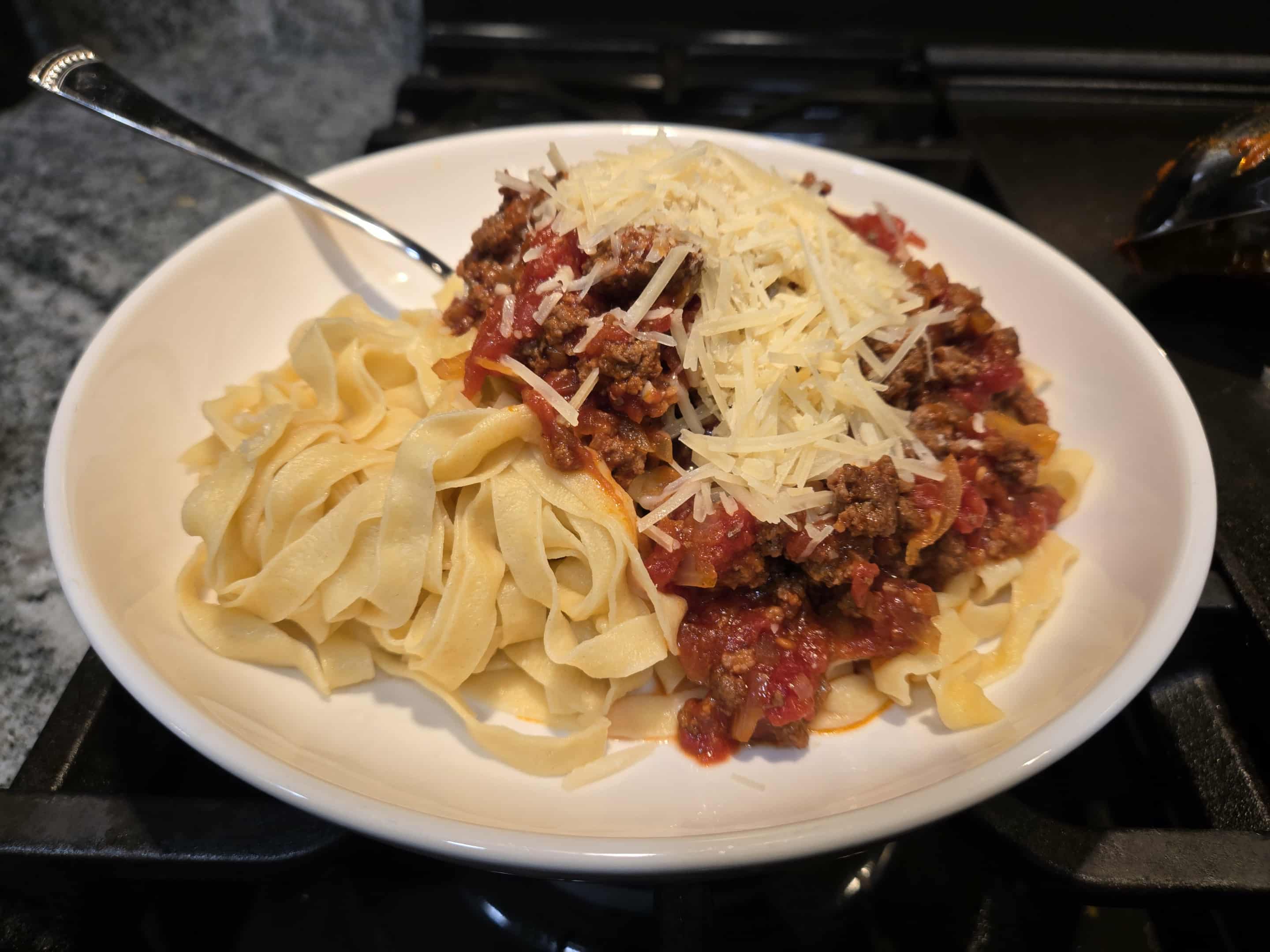 Fettuccine with Red Sauce